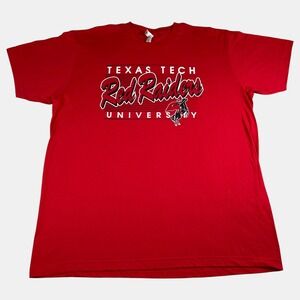 American Apparel Shirt Men's Texas Tech Red Raiders University Graphic Print 2XL
